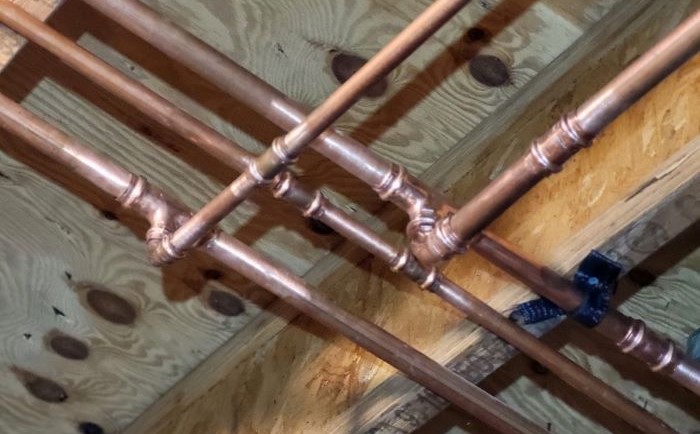 Copper Water Line Picture In Kennesaw Ga Goldman