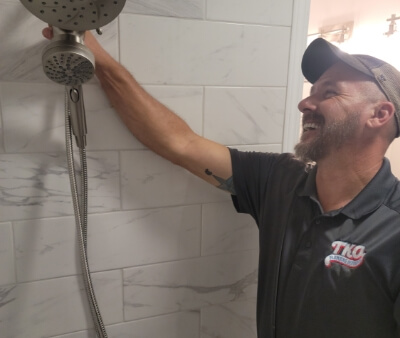 Plumber Working On Shower 1
